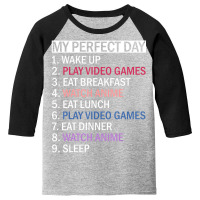 Limited Edition Anime Video Games & Food My Perfect Day Video Games Ga Youth 3/4 Sleeve | Artistshot