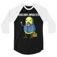Avocado Advocate Funny Lawyer Gift 3/4 Sleeve Shirt | Artistshot