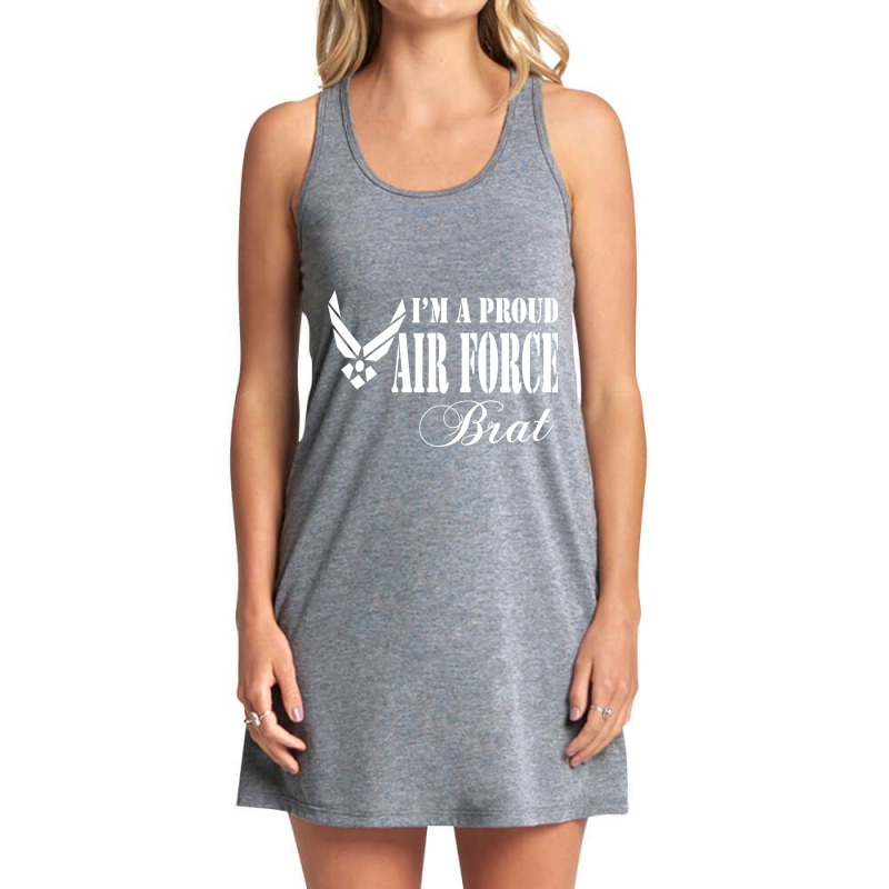 Best Gift For Brat - I Am A Proud Air Force Brat Tank Dress by gendercampaign78@gmail.com | Artistshot