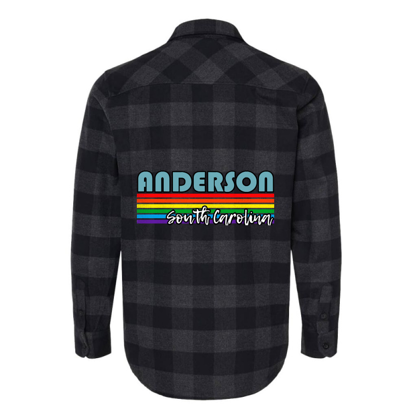 Anderson South Carolina Pride Shirt Anderson Lgbt Gift Lgbtq Supporter Flannel Shirt by templetracking23 | Artistshot