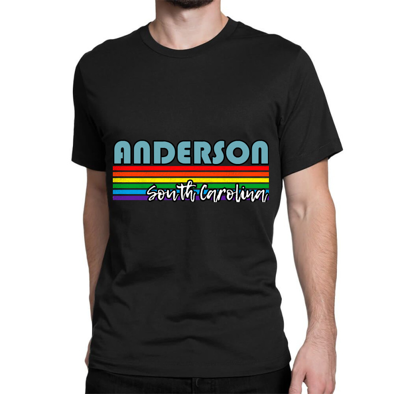 Anderson South Carolina Pride Shirt Anderson Lgbt Gift Lgbtq Supporter Classic T-shirt by templetracking23 | Artistshot