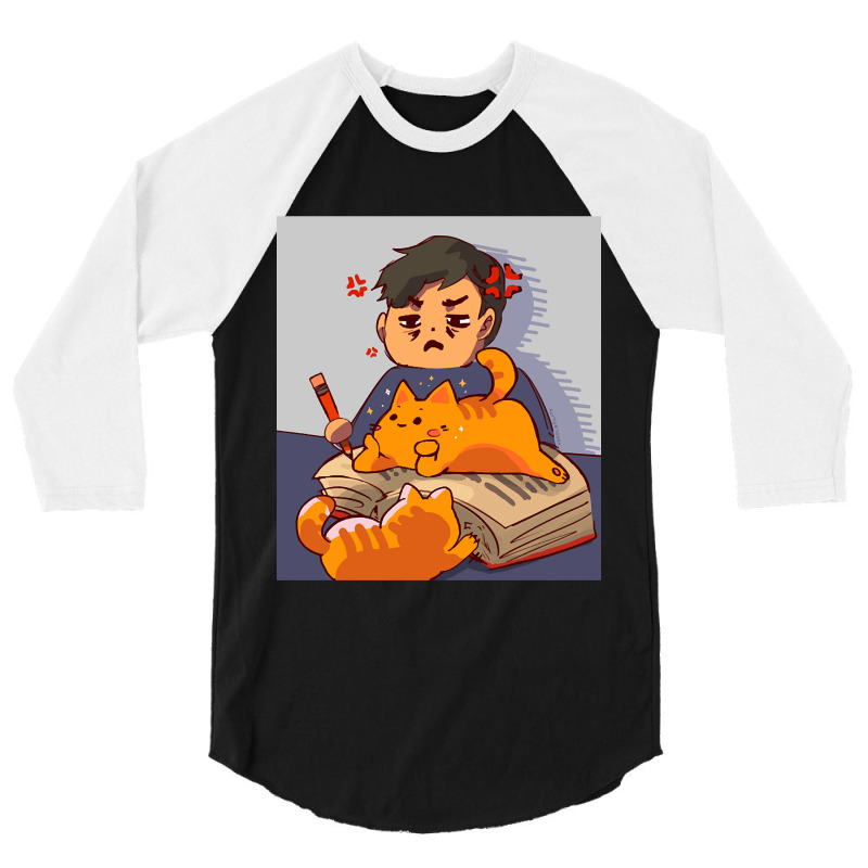 Anti-productivity Cat 3/4 Sleeve Shirt | Artistshot