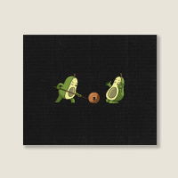 Avocado Billiard Funny Billiards Gift Landscape Canvas Print | Artistshot