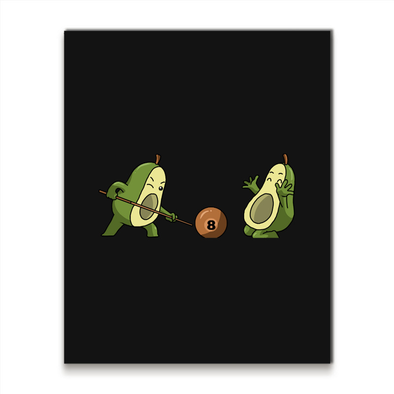 Avocado Billiard Funny Billiards Gift Metal Print Vertical | Artistshot