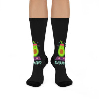 Avocado Cardio Workout Kawaii Crew Socks | Artistshot