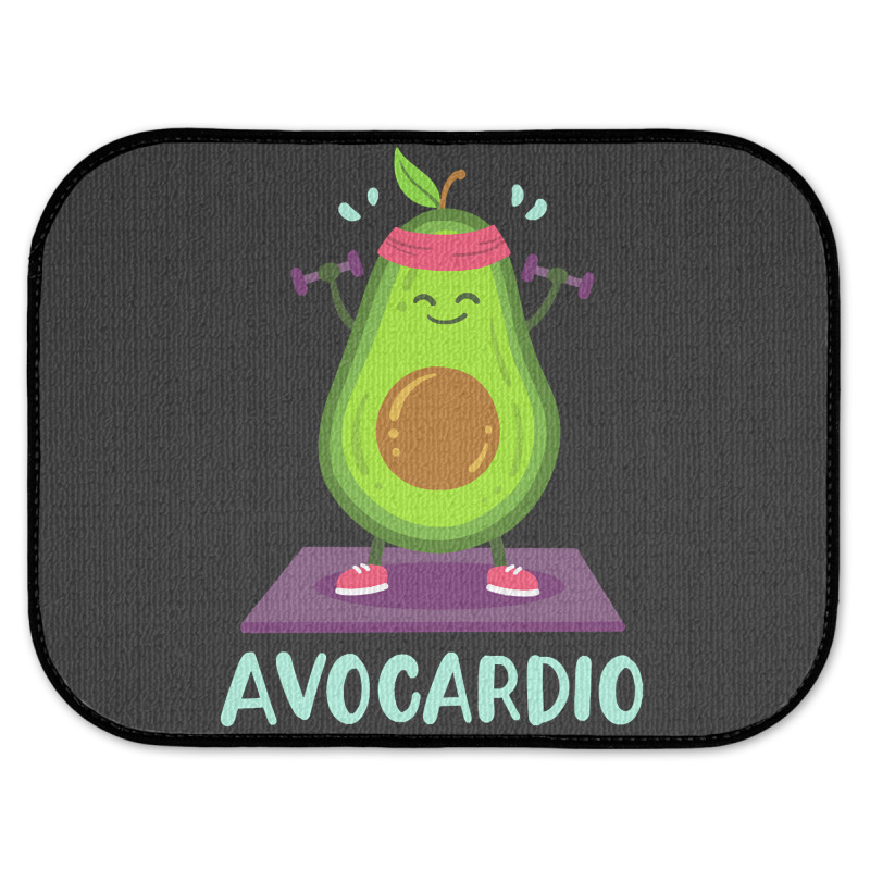 Avocado Cardio Workout Kawaii Rear Car Mat | Artistshot