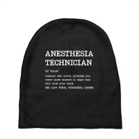 Anesthesia Technician - Definition Design Baby Beanies | Artistshot