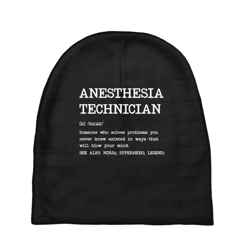 Anesthesia Technician - Definition Design Baby Beanies | Artistshot