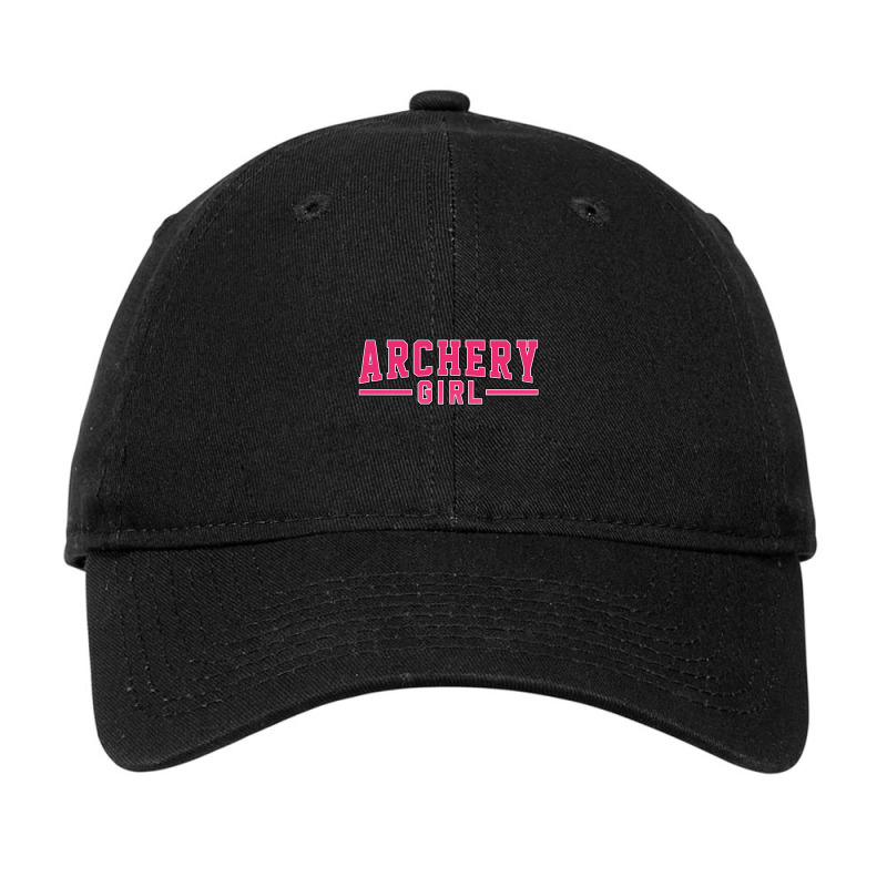 Archery Girl. Perfect Present For Mother Dad Friend Him Or Her Adjustable Cap | Artistshot