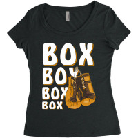 Boxing Gloves Box Women's Triblend Scoop T-shirt | Artistshot