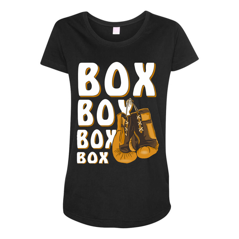 Boxing Gloves Box Maternity Scoop Neck T-shirt by BrianneRemers65 | Artistshot