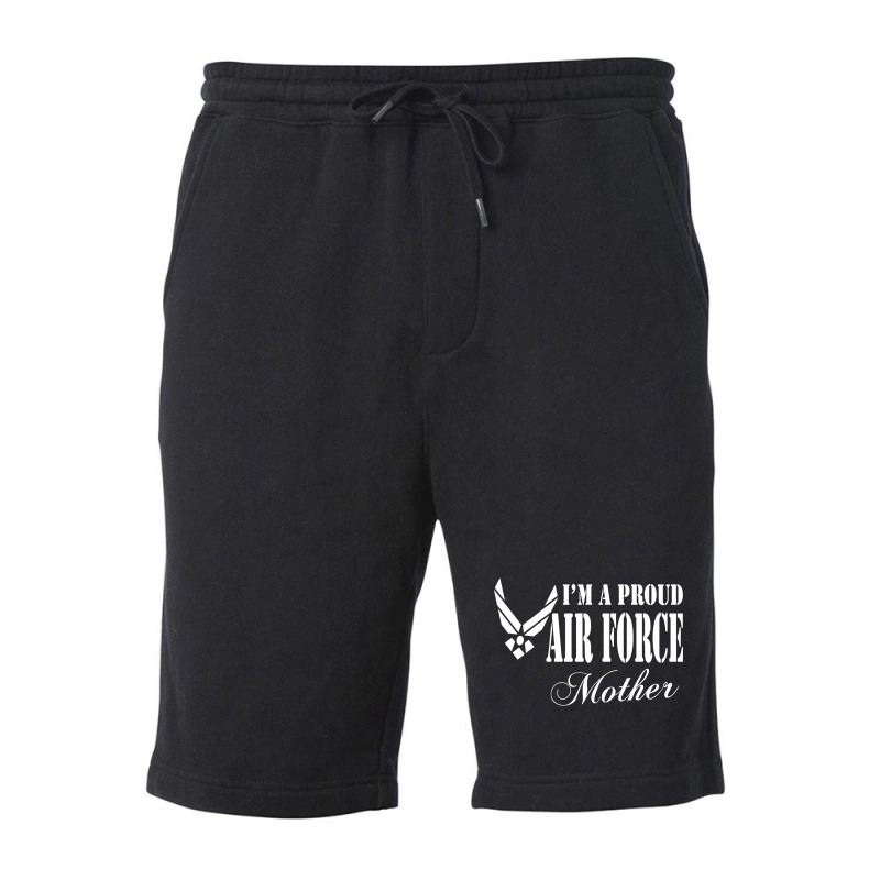 Best Gift For Mom - I Am A Proud Air Force Mother Fleece Short by gendercampaign78@gmail.com | Artistshot