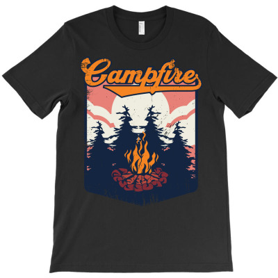 Campfire Badge T-shirt Designed By Kuo