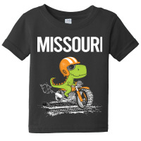 Biking Dinosaur Missouri Baby Tee | Artistshot