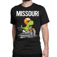 Biking Dinosaur Missouri Classic T-shirt | Artistshot