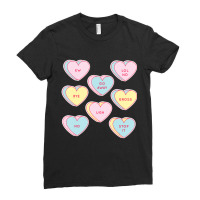 Hot Trend Anti Valentines Day Sassy Heart Candy Single Joke Ladies Fitted T-shirt | Artistshot