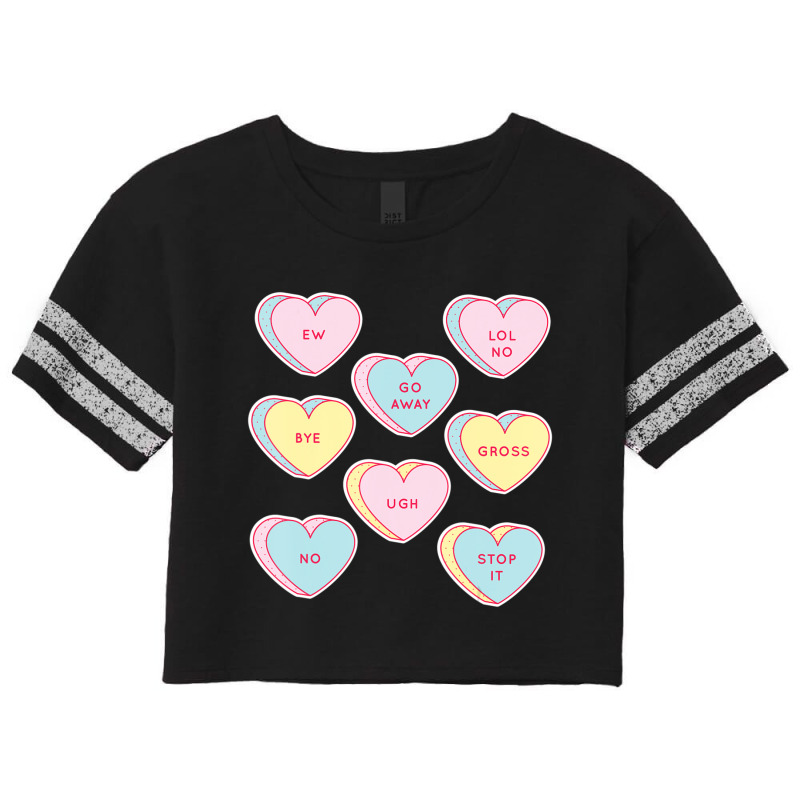 Hot Trend Anti Valentines Day Sassy Heart Candy Single Joke Scorecard Crop Tee by Bostic Walling | Artistshot