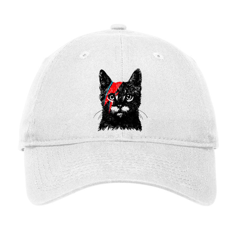 Black Cat Rebel Adjustable Cap by PENNYMALONE | Artistshot