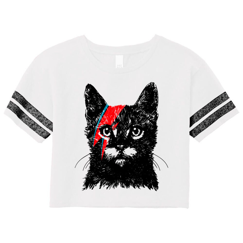 Black Cat Rebel Scorecard Crop Tee by PENNYMALONE | Artistshot