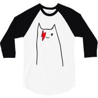 Bowie Cat 3/4 Sleeve Shirt | Artistshot