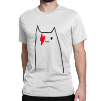 Bowie Cat Classic T-shirt | Artistshot