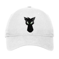 Cat Lightning Black And Red Adjustable Cap | Artistshot