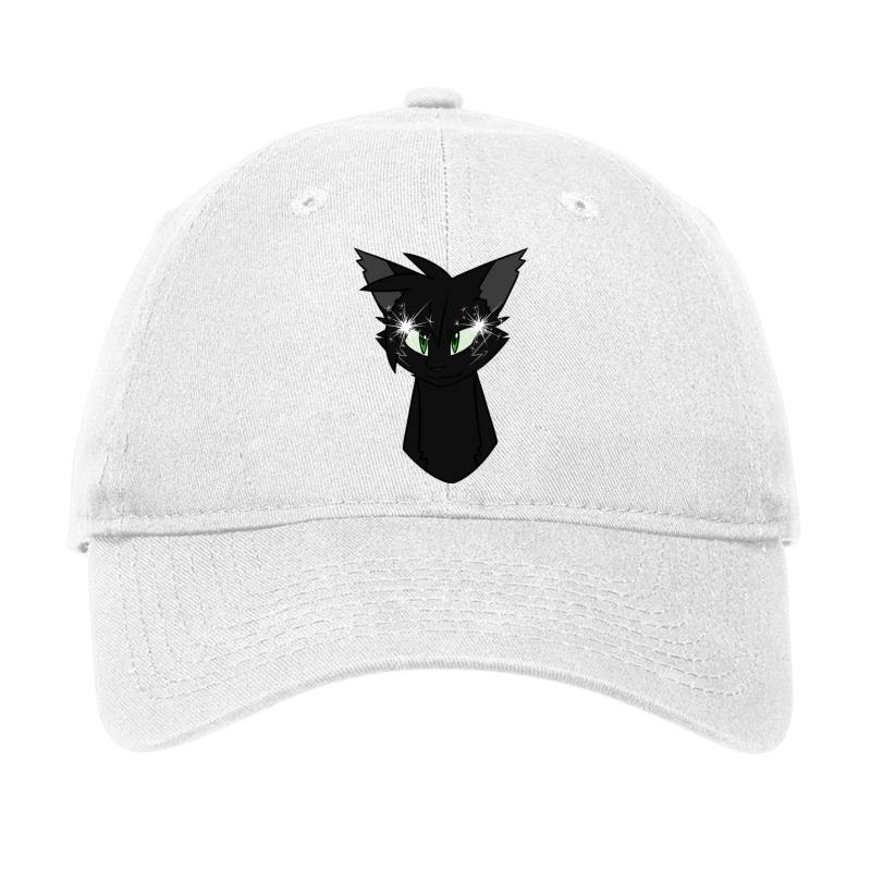 Cat Lightning Black And Red Adjustable Cap by PENNYMALONE | Artistshot