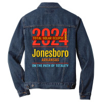 Jonesboro Arkansas Ar Total Solar Eclipse 2024  4  T Shirt Men Denim Jacket | Artistshot