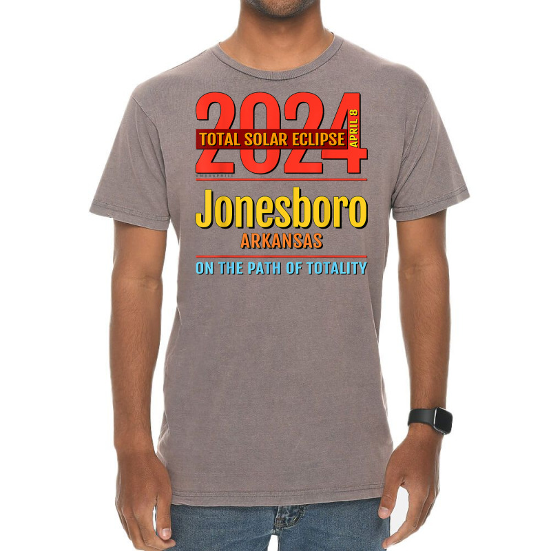 Jonesboro Arkansas Ar Total Solar Eclipse 2024  4  T Shirt Vintage T-Shirt by alysestick8m7 | Artistshot