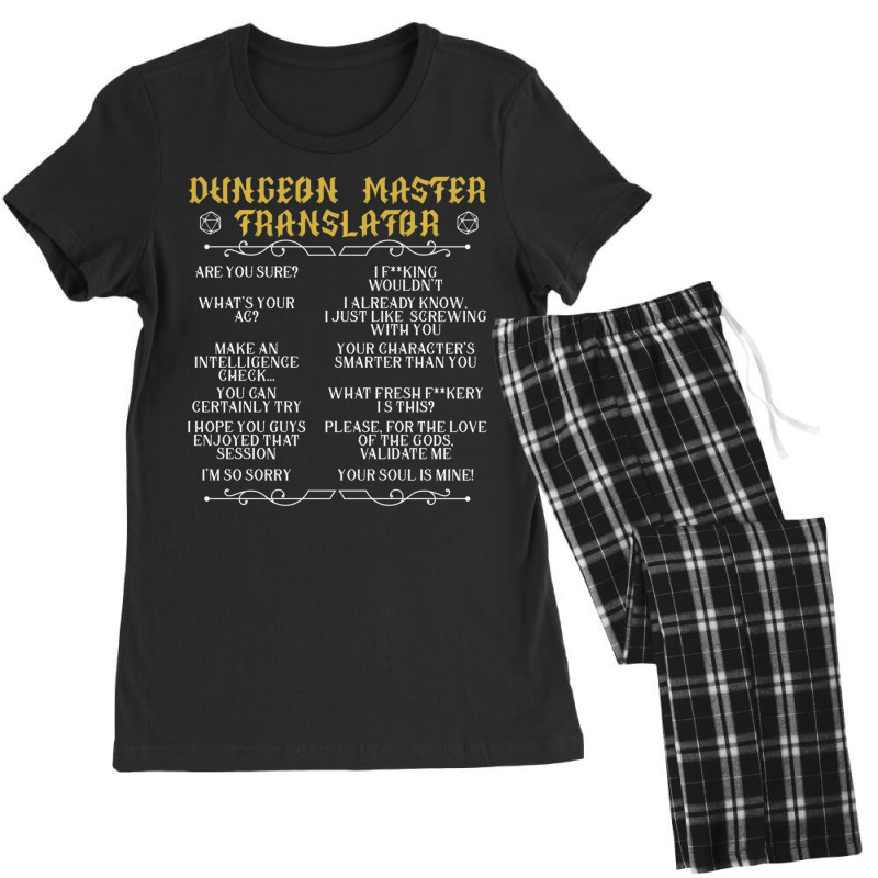 Hot Trend Gaming Master Tabletop Board Game Rpg Gamer Gaming Dungeon Women's Pajamas Set by Kristina Ritchey | Artistshot