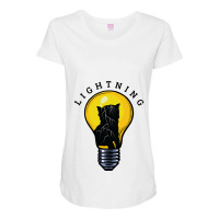 Cat Lightning Lightning Cat Maternity Scoop Neck T-shirt | Artistshot