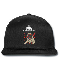 Pug Is My Valentine Cute Valentines Day Pet Dog Owner Gift Printed Hat | Artistshot