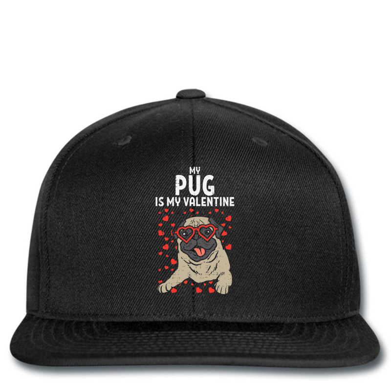 Pug Is My Valentine Cute Valentines Day Pet Dog Owner Gift Printed hat by JohnNichols89123 | Artistshot