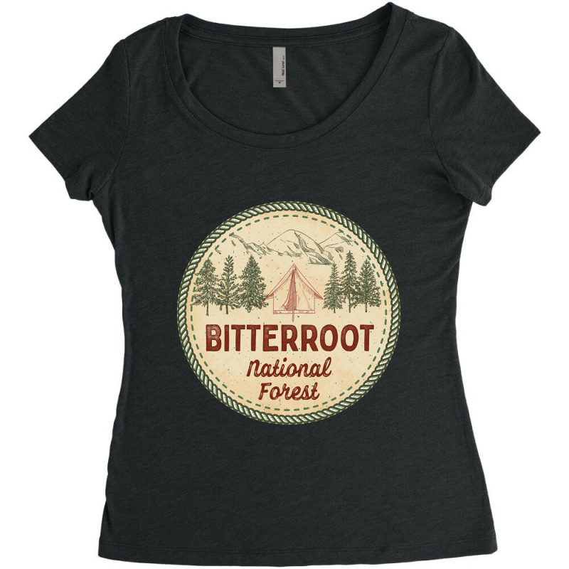 Bitterroot National Forest-ftdgm Women's Triblend Scoop T-shirt by nuanceteams169 | Artistshot