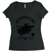 Lake Anthabasca, Saskatchewan - Canada Location Lakes Women's Triblend Scoop T-shirt | Artistshot