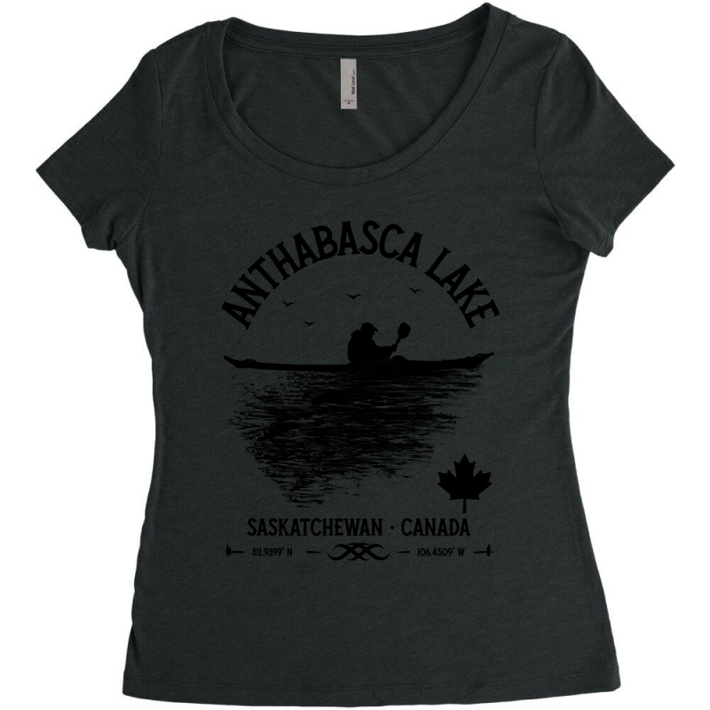 Lake Anthabasca, Saskatchewan - Canada Location Lakes Women's Triblend Scoop T-shirt by hawksreminds130 | Artistshot