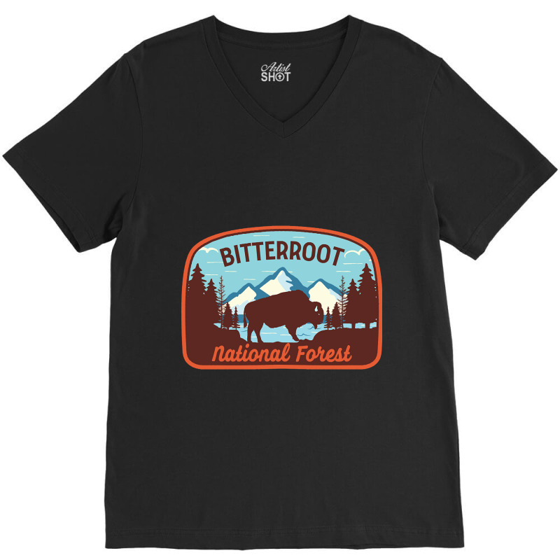 Bitterroot National Forest-zirnz V-Neck Tee by nuanceteams169 | Artistshot