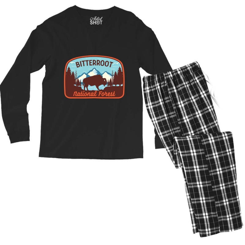 Bitterroot National Forest-zirnz Men's Long Sleeve Pajama Set by nuanceteams169 | Artistshot