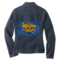 Internal Calm Graffiti Ladies Denim Jacket | Artistshot