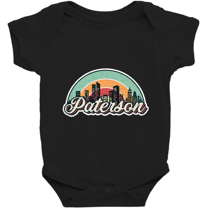 Paterson City Retro Baby Bodysuit by saddestrent378 | Artistshot