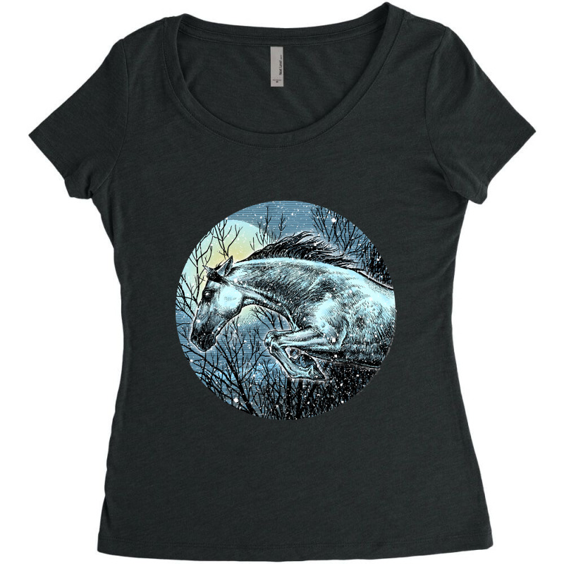 Andalusian Women's Triblend Scoop T-shirt by fumbledeafness270 | Artistshot