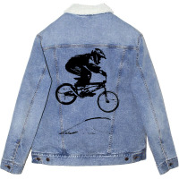 Bmx Racing-sbwwo Unisex Sherpa-lined Denim Jacket | Artistshot