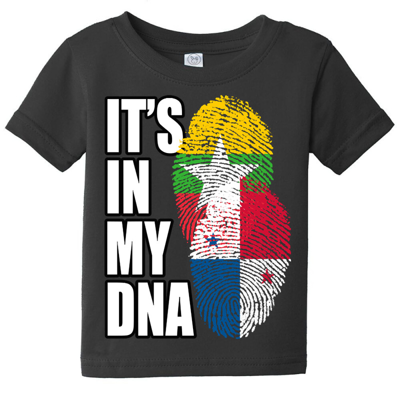 Burmese And Panamanian Mix Heritage Dna Flag Baby Tee by BrianneRemers65 | Artistshot