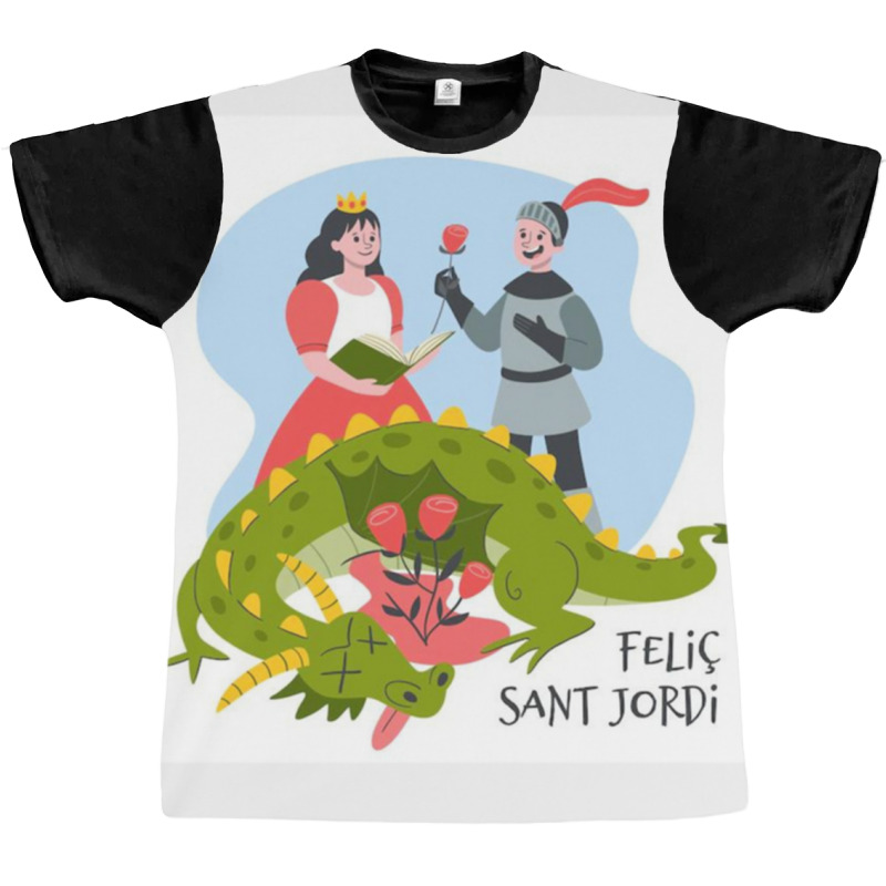 Felic Sant Jordi Graphic T-shirt by RONALDPOYNTER | Artistshot