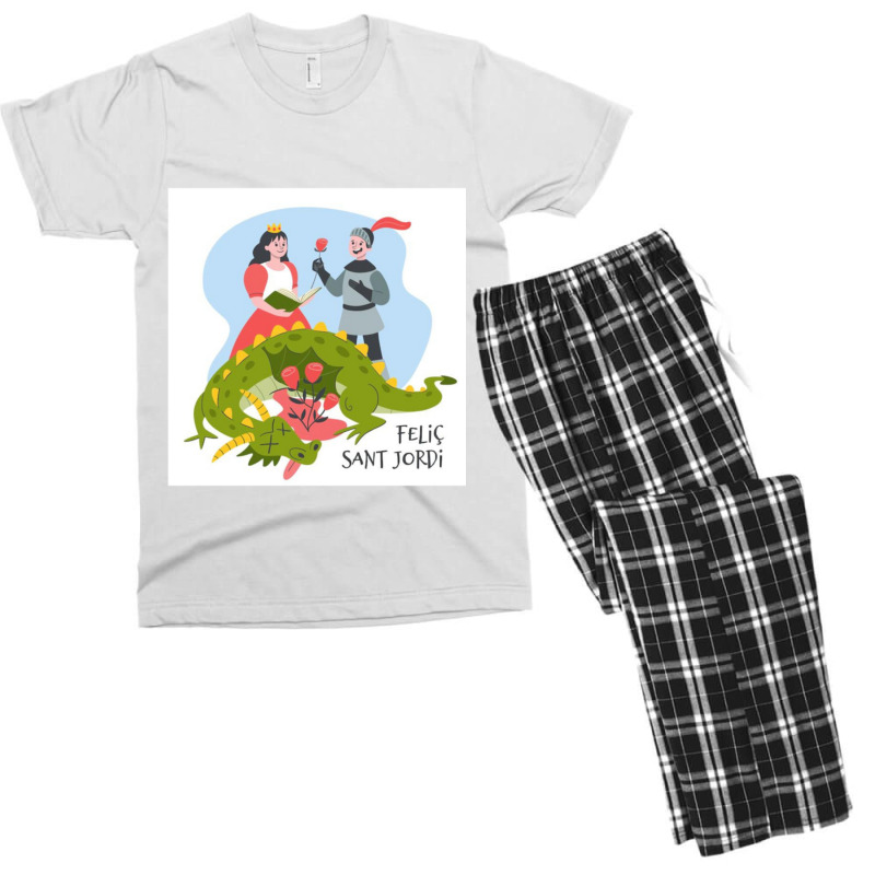 Felic Sant Jordi Men's T-shirt Pajama Set by RONALDPOYNTER | Artistshot