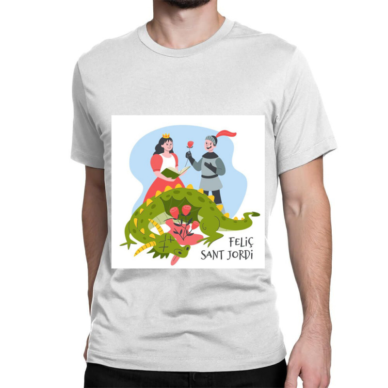 Felic Sant Jordi Classic T-shirt by RONALDPOYNTER | Artistshot