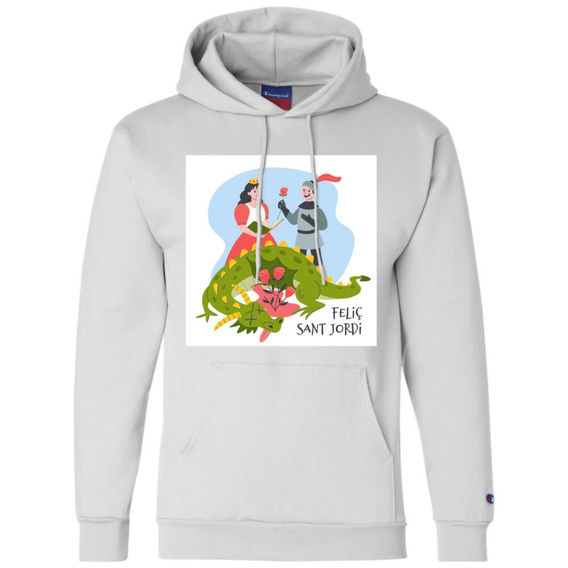 Felic Sant Jordi Champion Hoodie by RONALDPOYNTER | Artistshot