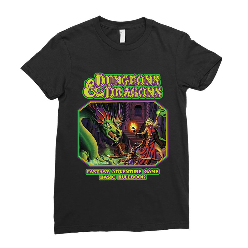 Fantasy Adventure Game D&d Ladies Fitted T-shirt | Artistshot