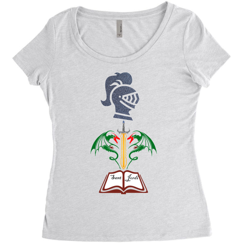 Sant Jordi Women's Triblend Scoop T-shirt by RONALDPOYNTER | Artistshot