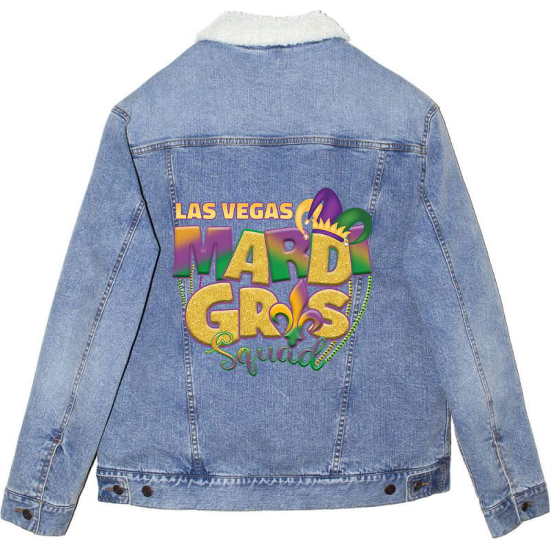 Las Vegas Mardi Gras Unisex Sherpa-lined Denim Jacket | Artistshot